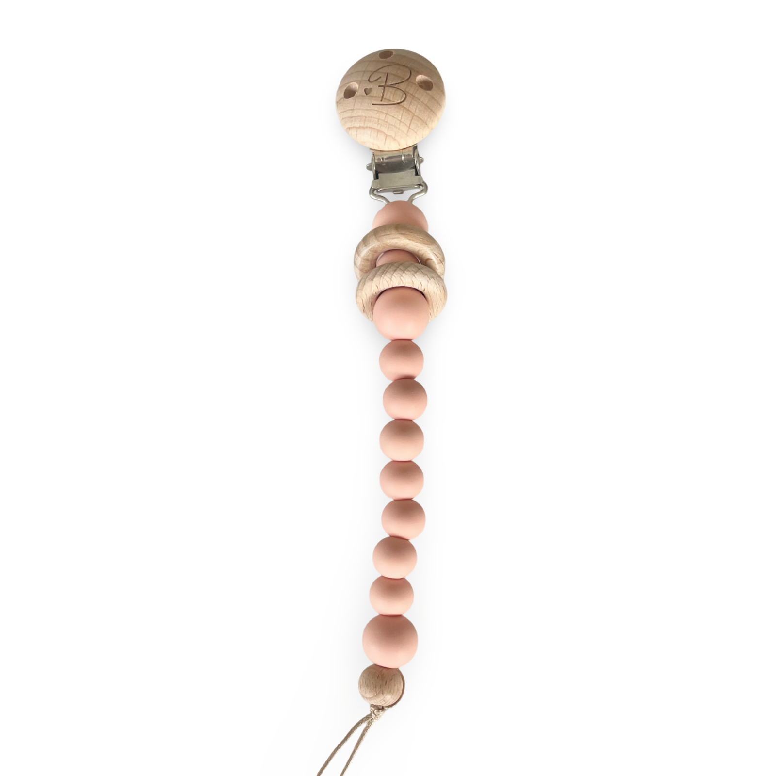 Bubbadue Baby Dummy Chains - Pale Peach