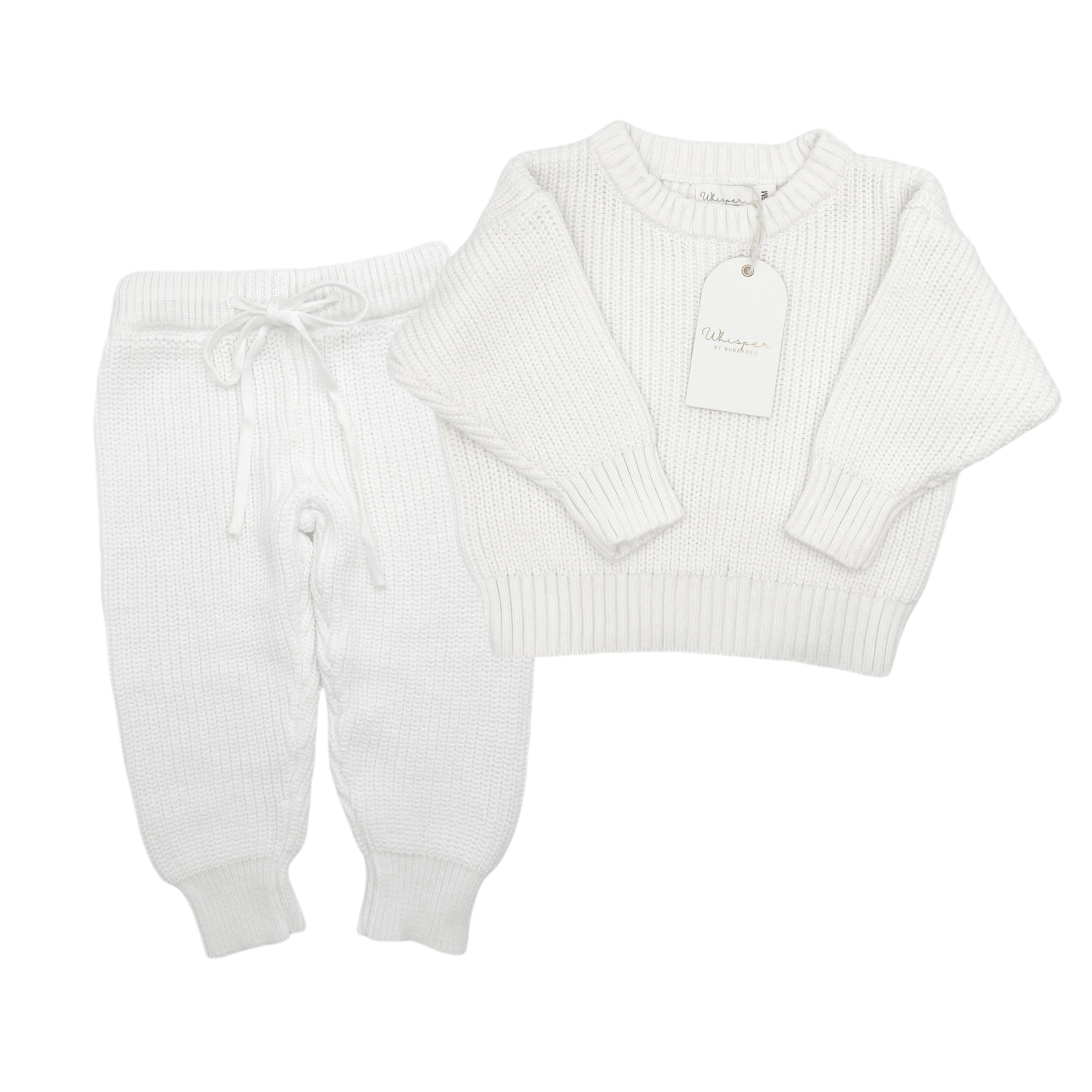 Knitted Tracksuit (0-6 Months) - White