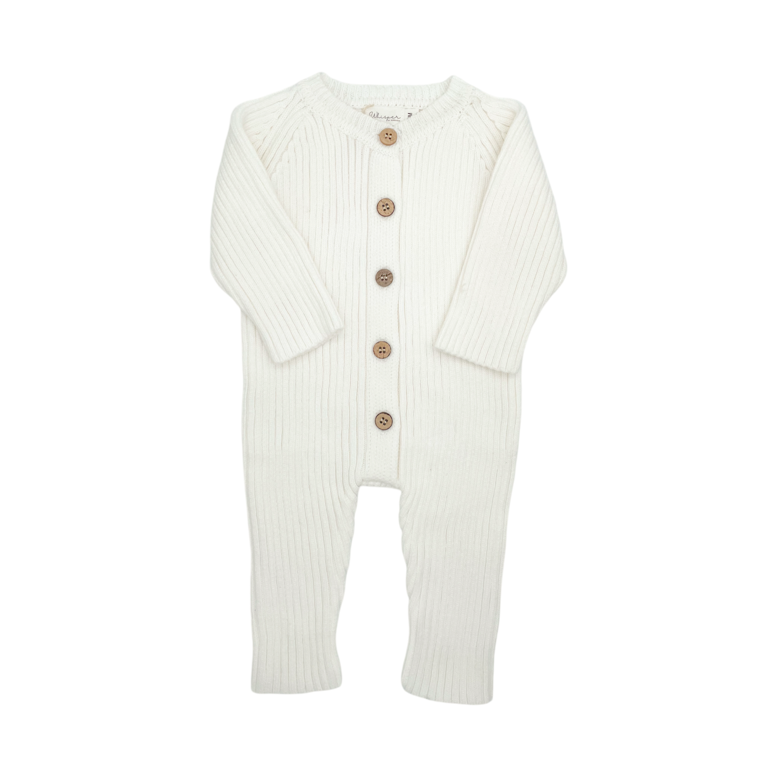 Knitted Romper (0-6 Months) - White