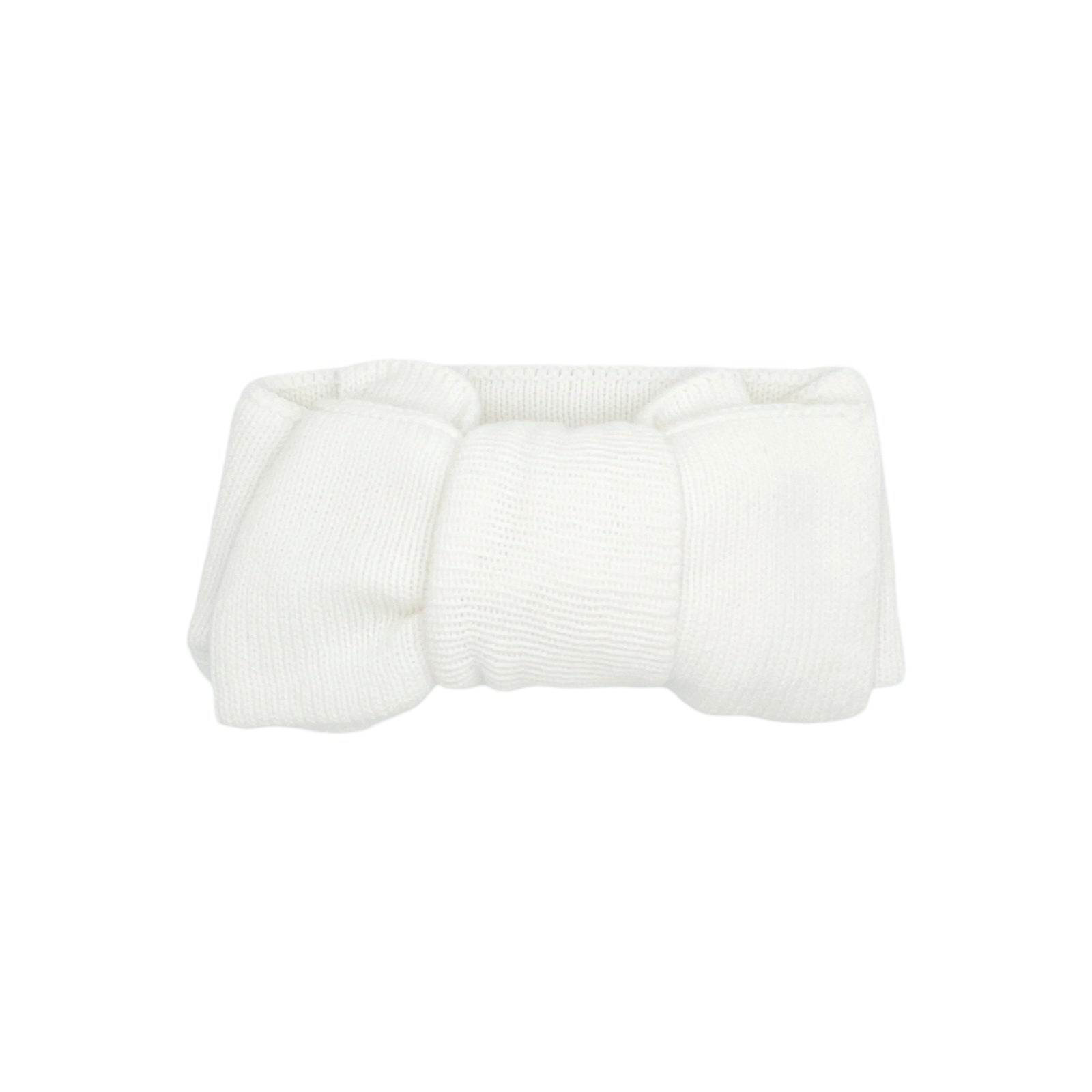 Knitted Baby Headband (0-6 Months) - White