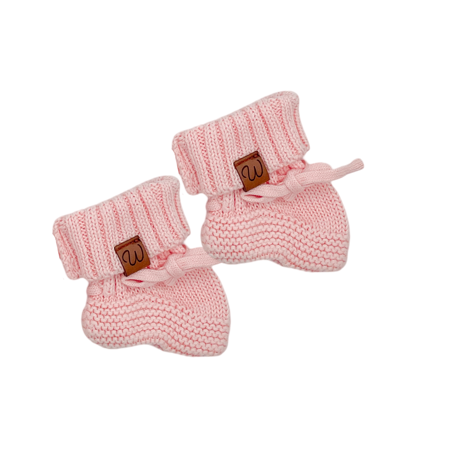 Knitted Booties (0-3 Months) - Pink