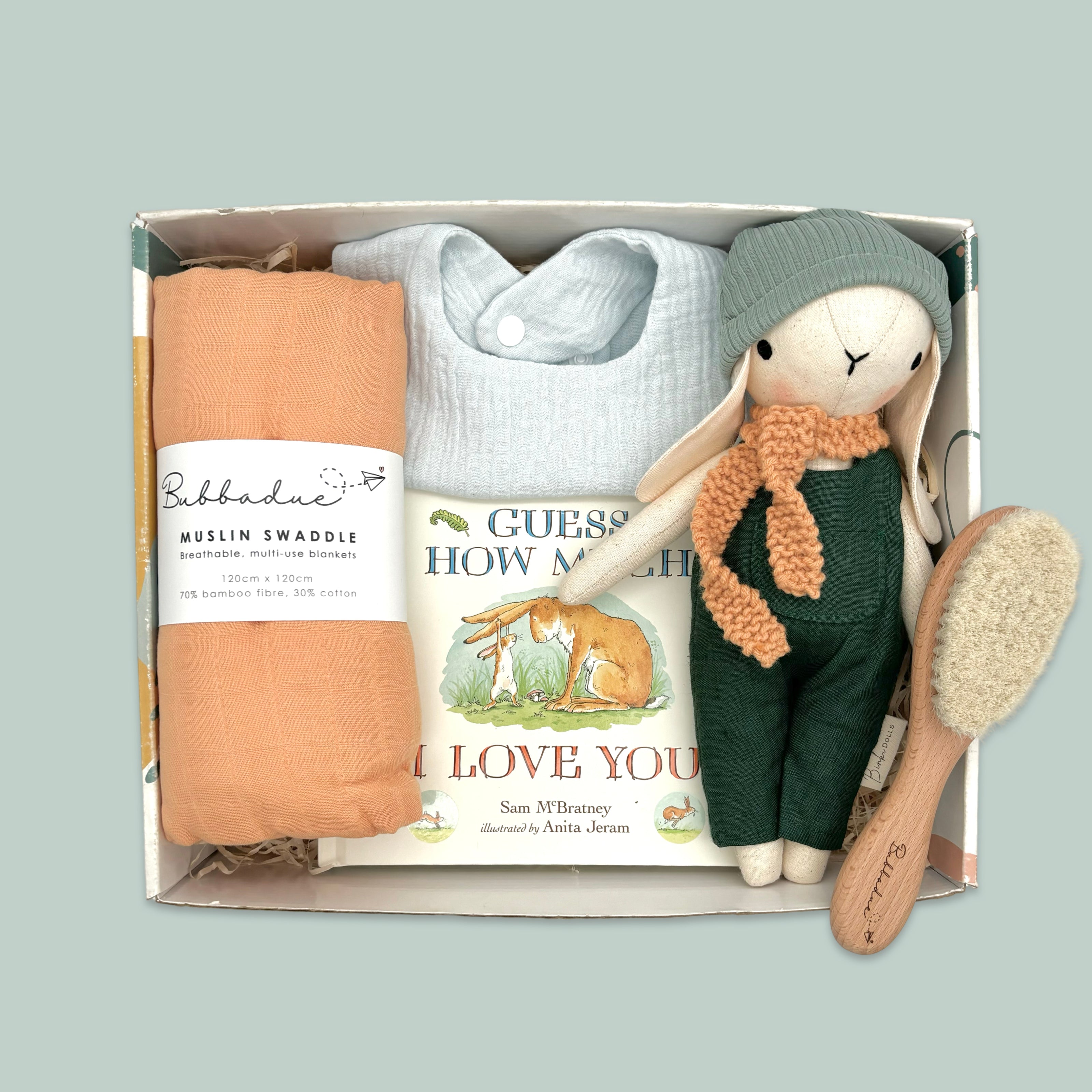 The Bernard Bunny Box - Baby Gift Box - Bubbadue