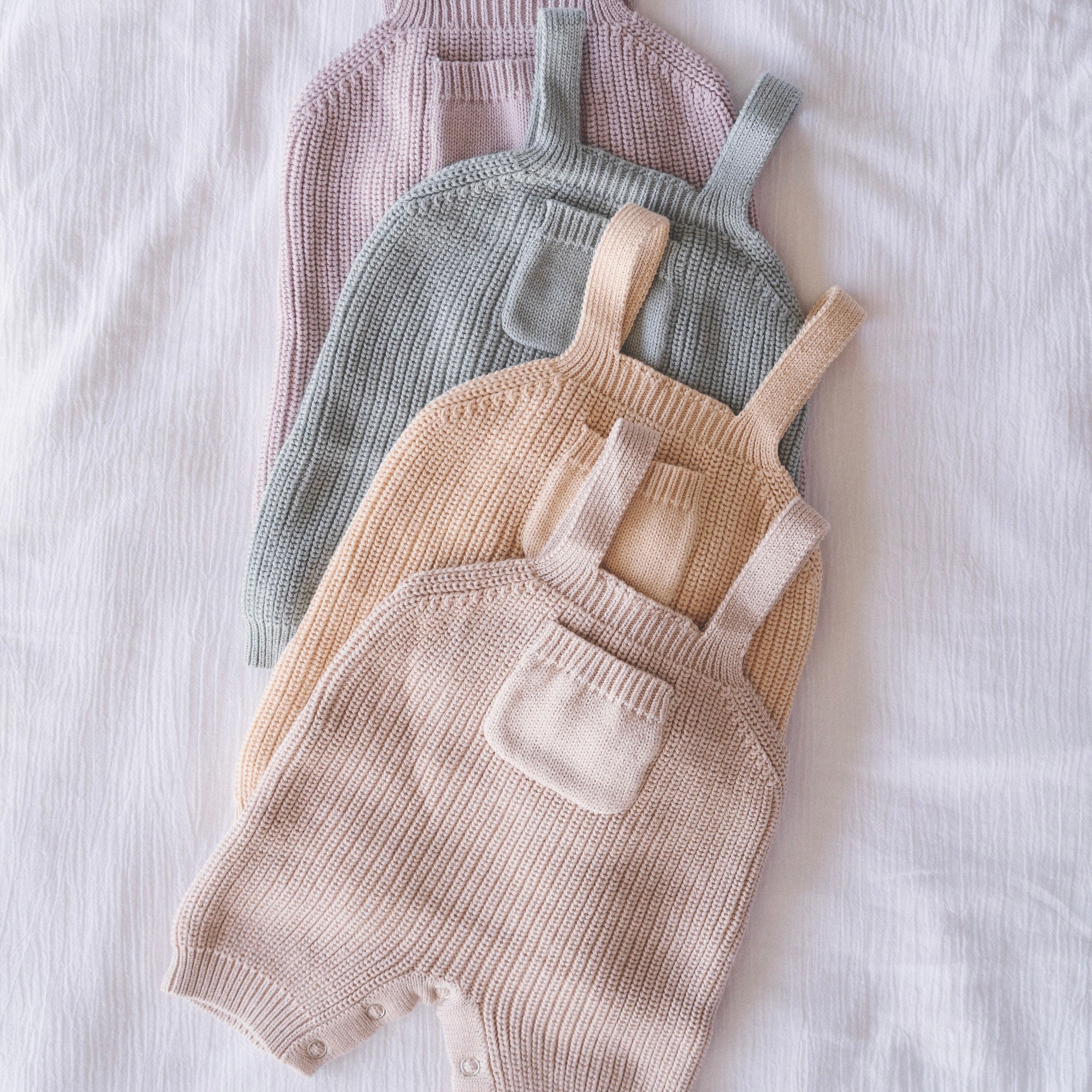Knitted Dungaree -  Honey - Bubbadue