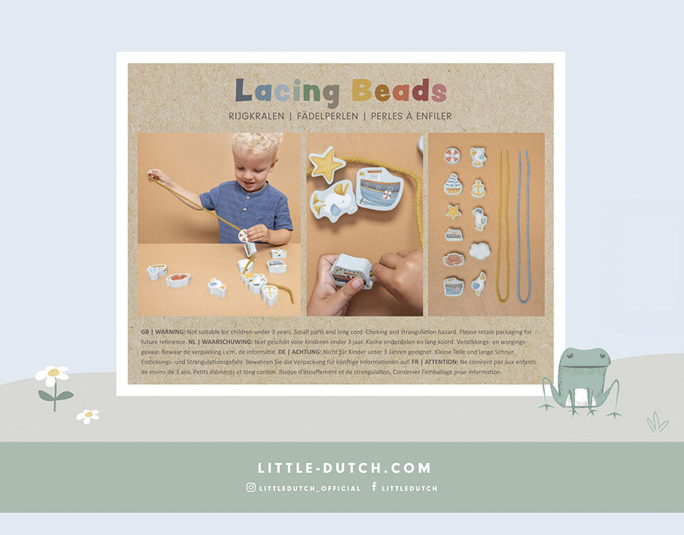 Little Dutch Wooden Lacing Beads - Sailors Bay
