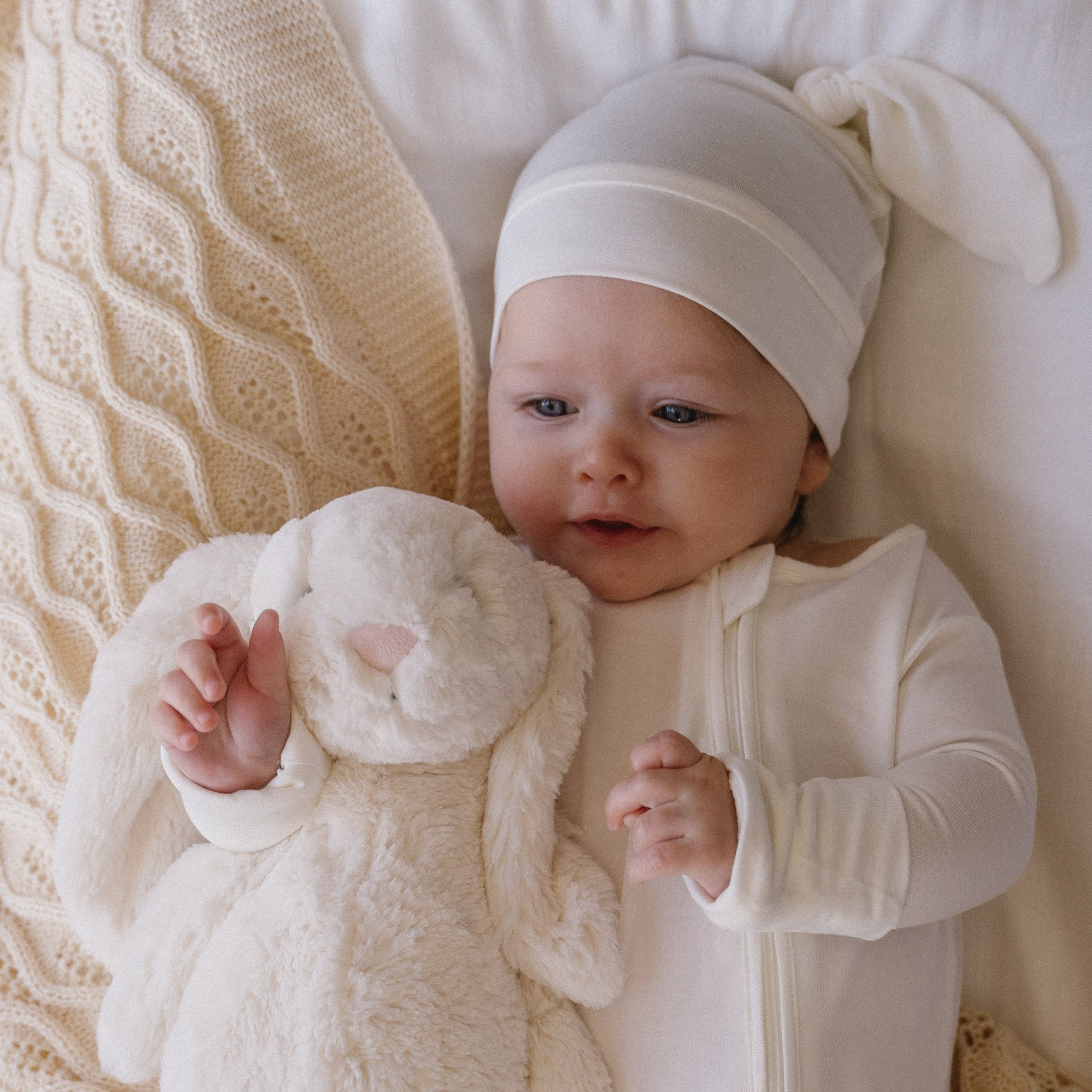 BubbaGrow Beanie - White