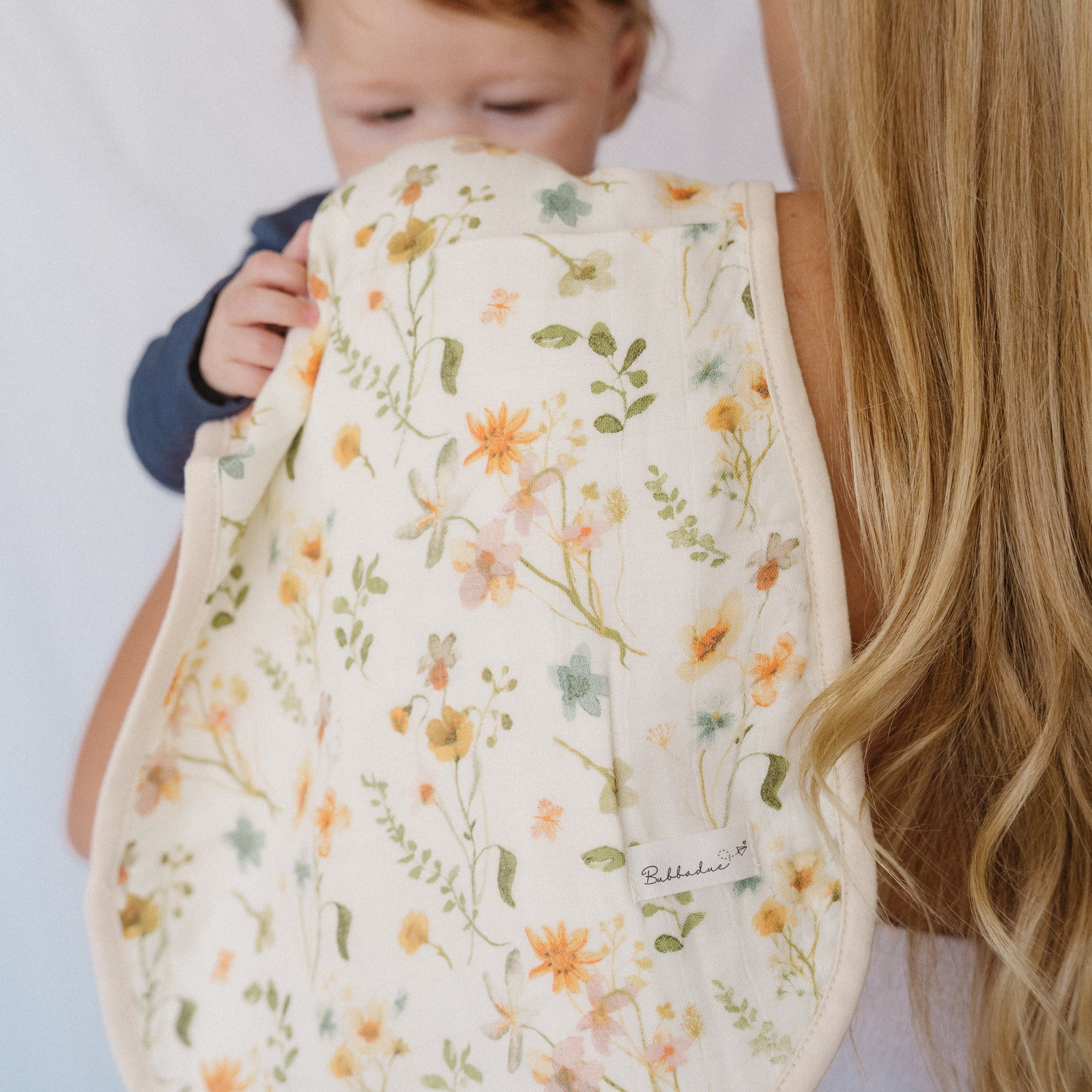 Muslin + Burp Cloth Gift Set - Wildflower Meadow