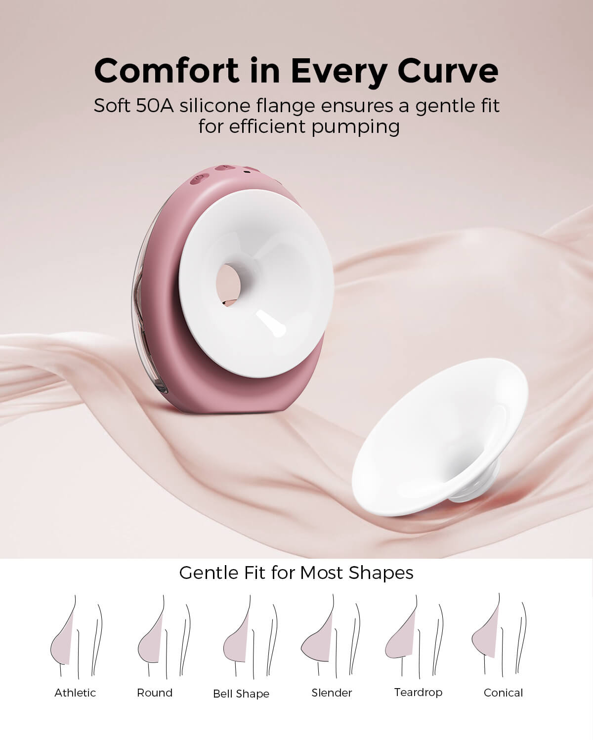 Momcozy Air 1 transparent top-view alignment
