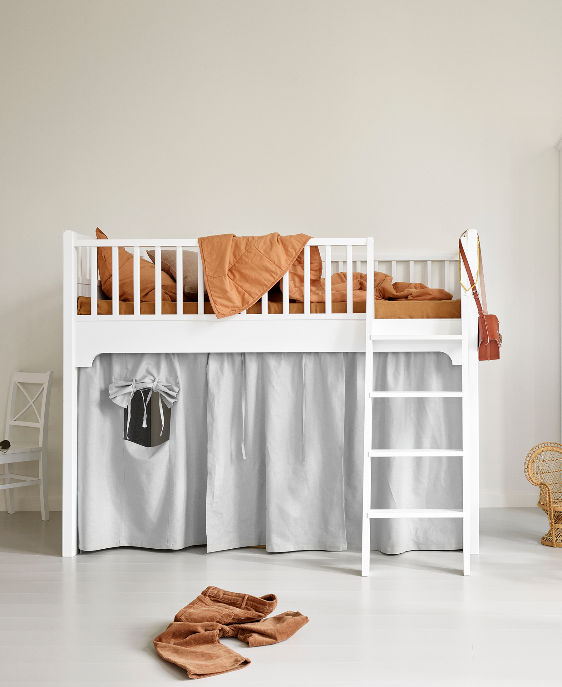 Curtain For Seaside Classic Low Loft Bed - Grey
