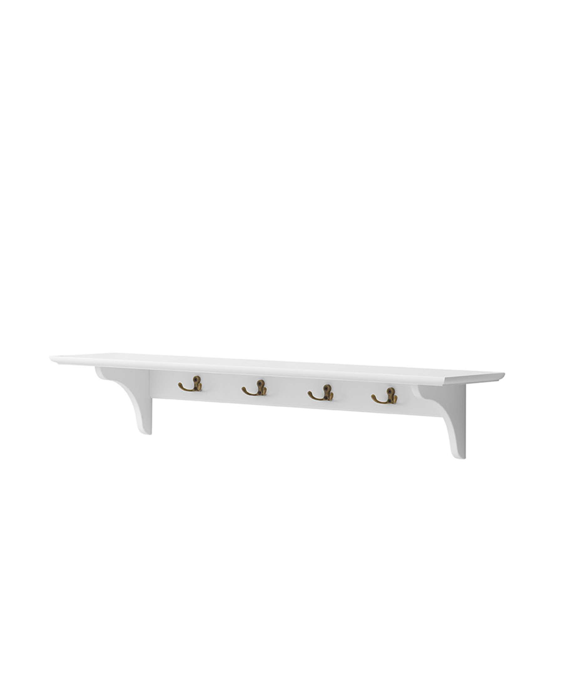Seaside shelf with hooks, 90x20 cm - Bubbadue