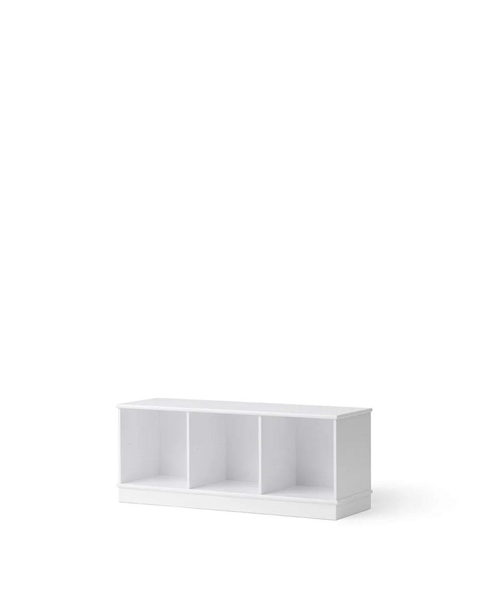 Wood Shelving Unit 3x1 With Base - Bubbadue