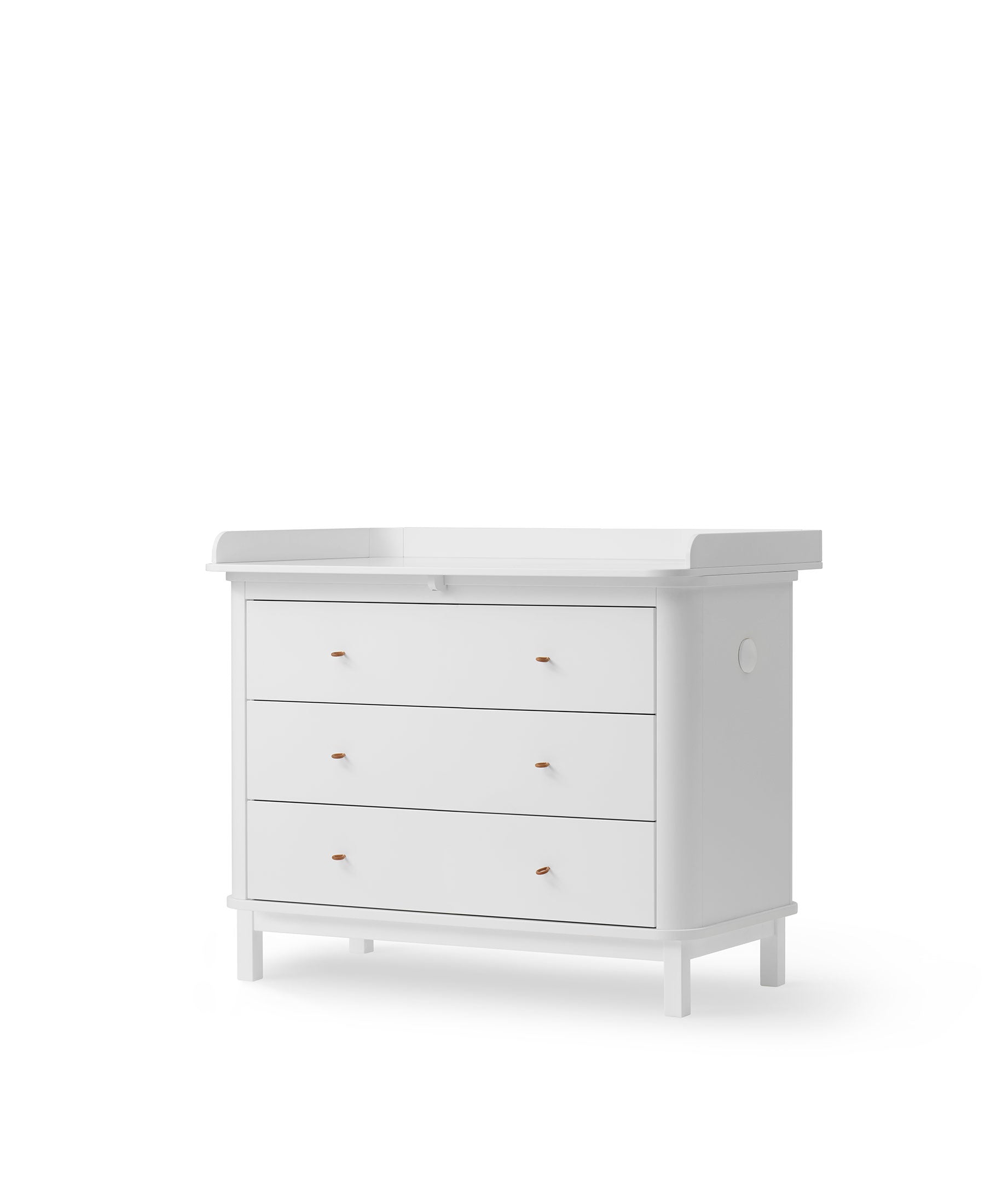Wood Nursery Dresser 3 Drawers - White