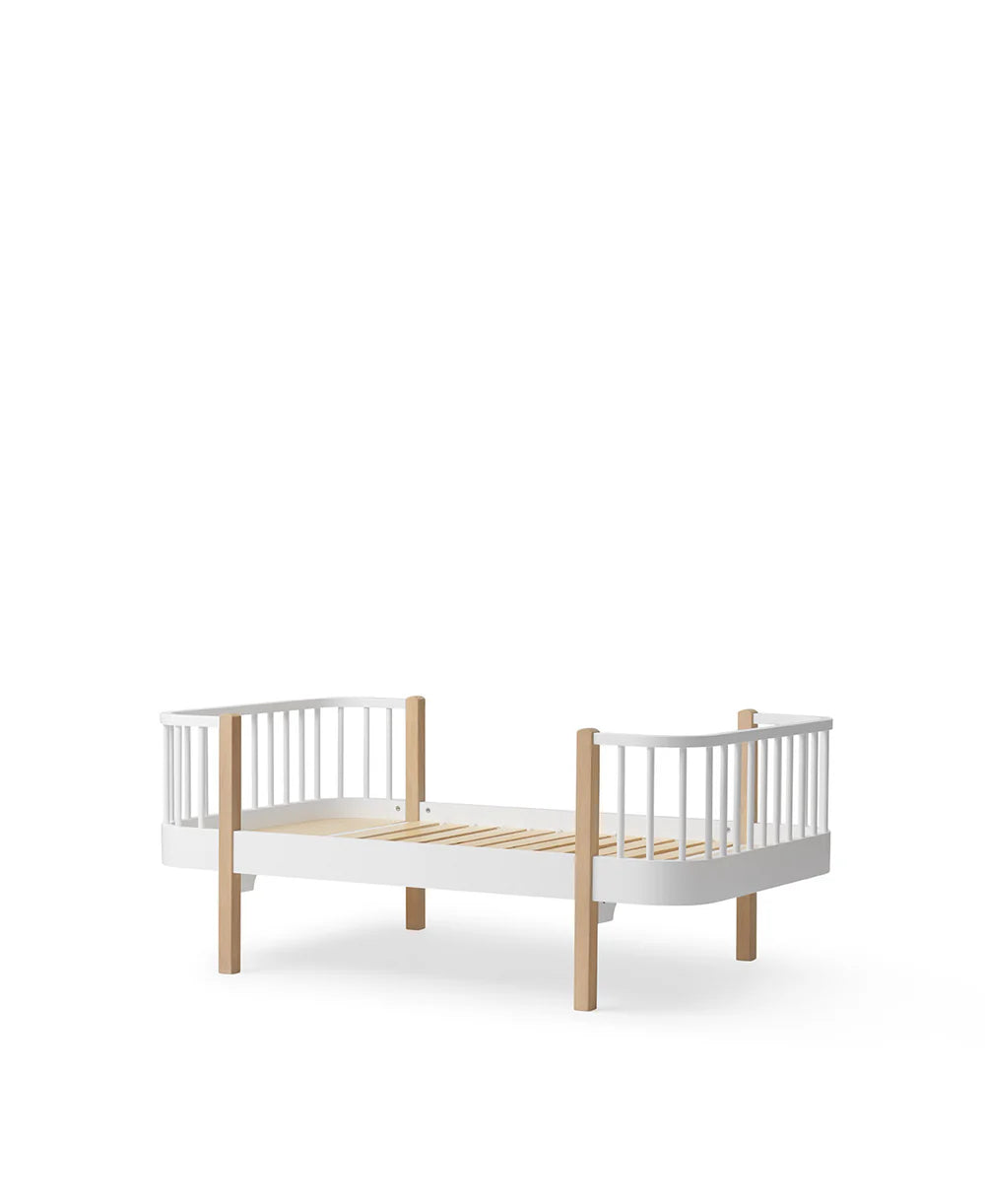 Wood Original Junior Bed - White/Oak - Bubbadue