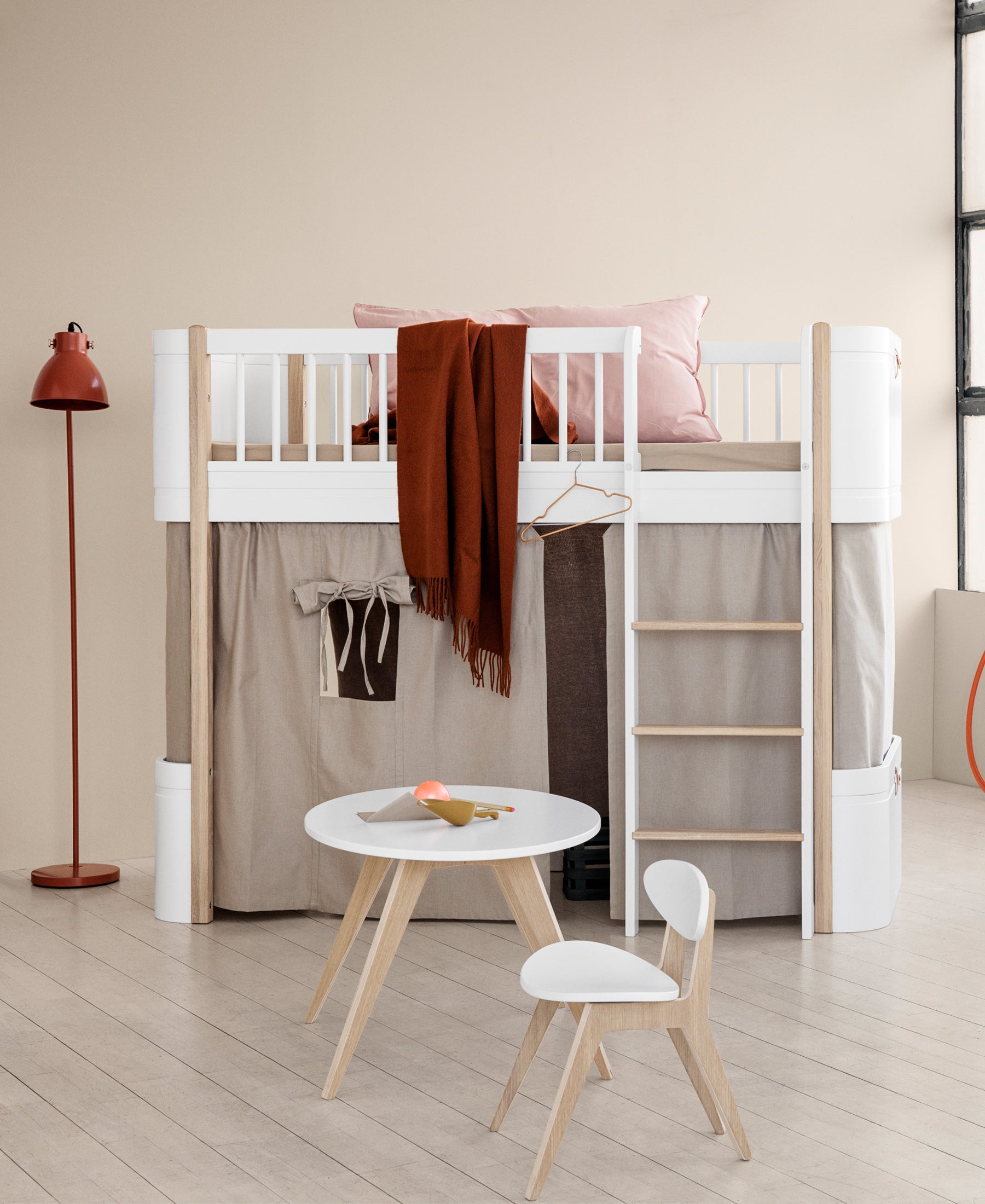 Curtain For Wood Mini+ Low Loft Bed - Nature