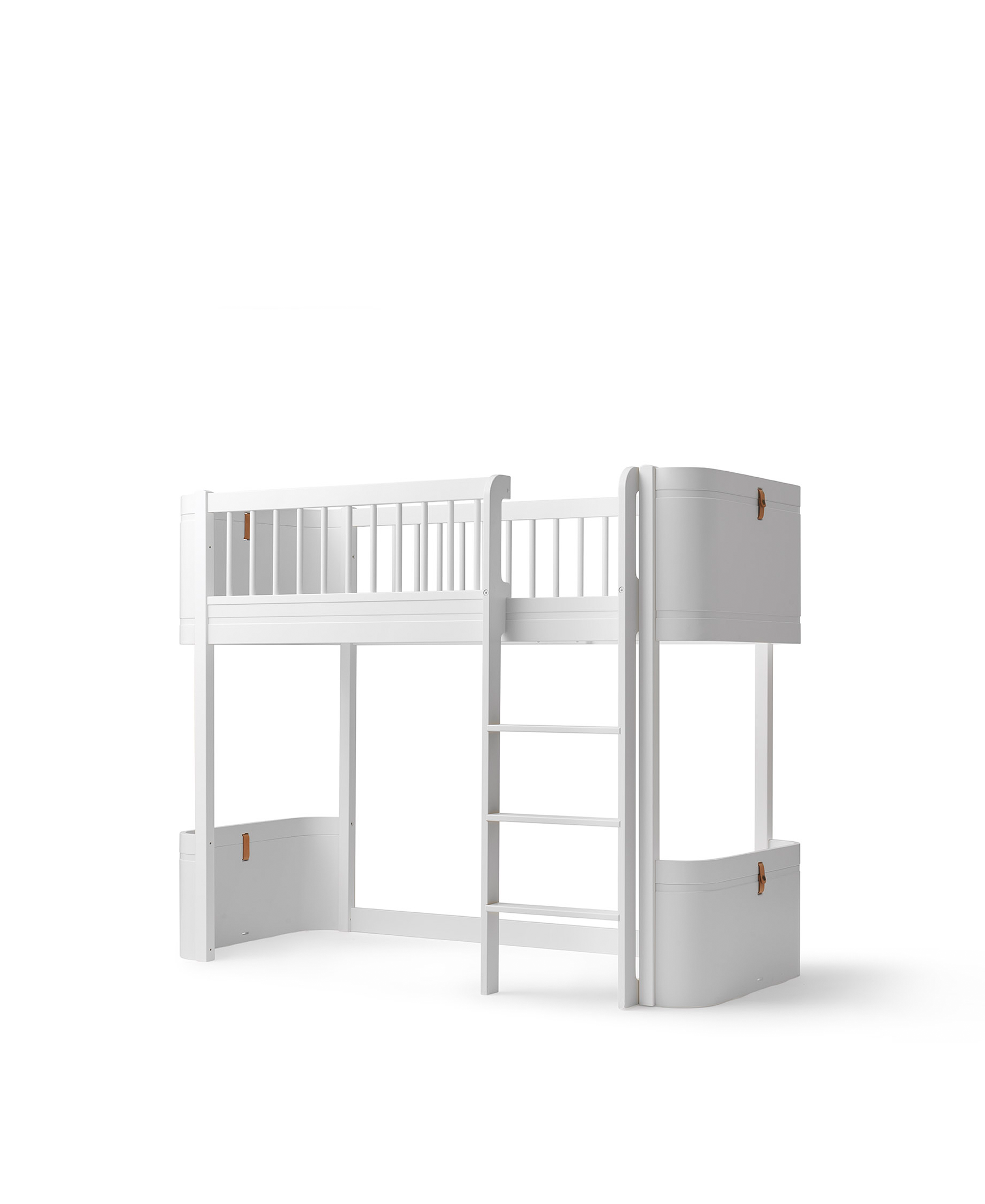 Mini+ Cot Bed Incl. Junior Kit To Low Loft Bed - White