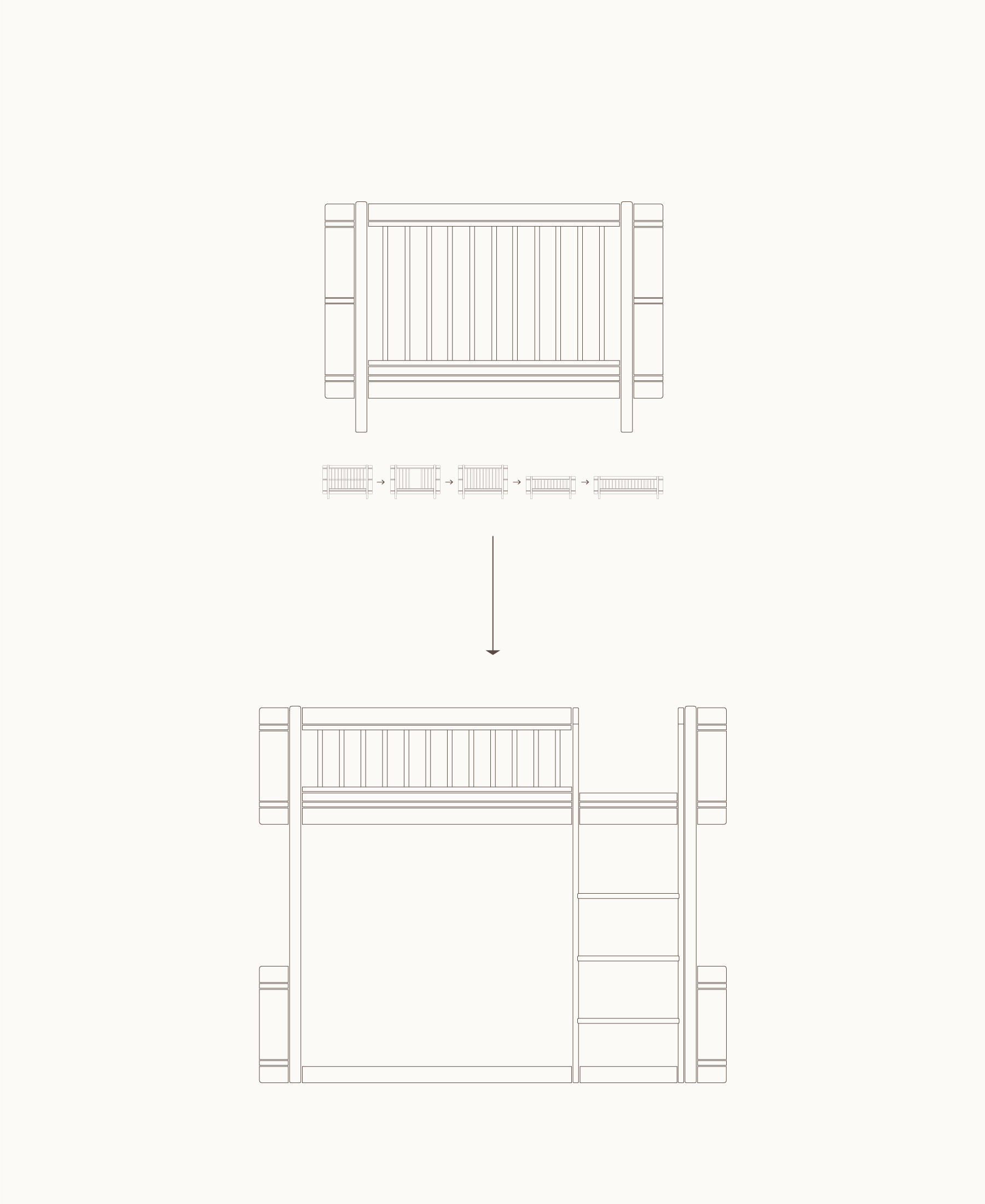 Mini+ Cot Bed Incl. Junior Kit To Low Loft Bed - White/Oak