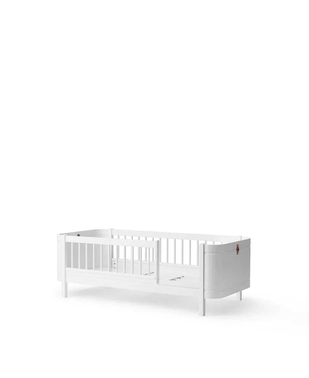 Wood Mini+ Junior Bed - White