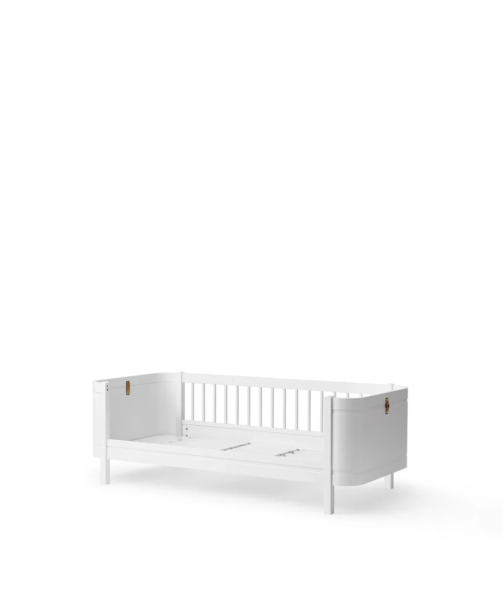 Wood Mini+ Junior Bed - White
