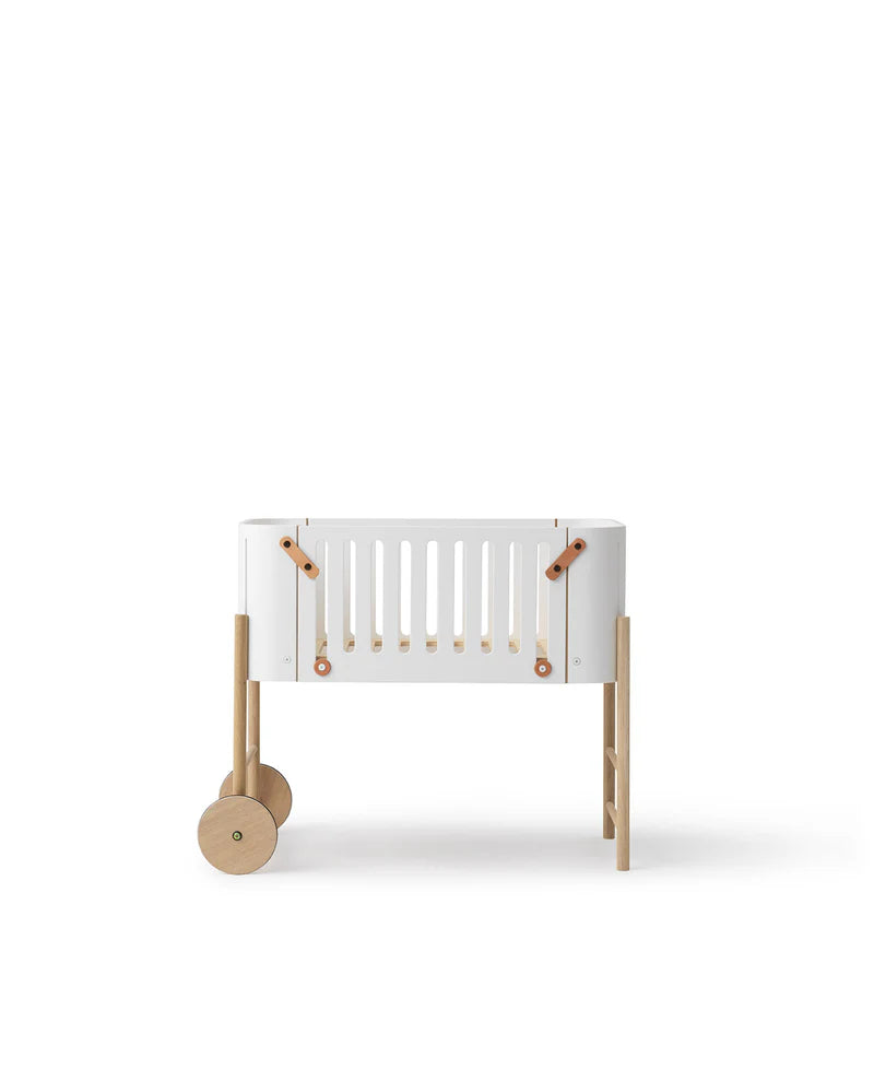 Wood Co-Sleeper incl. Bench Conversion - White/Oak