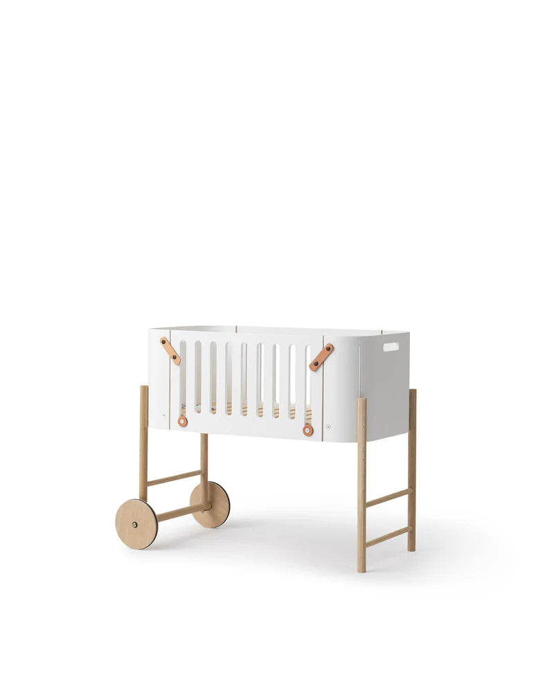 Wood Co-Sleeper incl. Bench Conversion - White/Oak