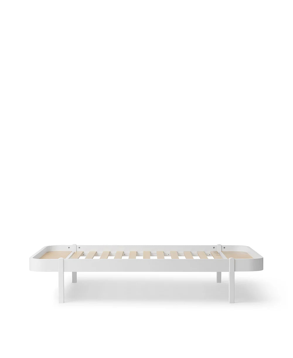 Wood Lounger Bed 120 - White - Bubbadue