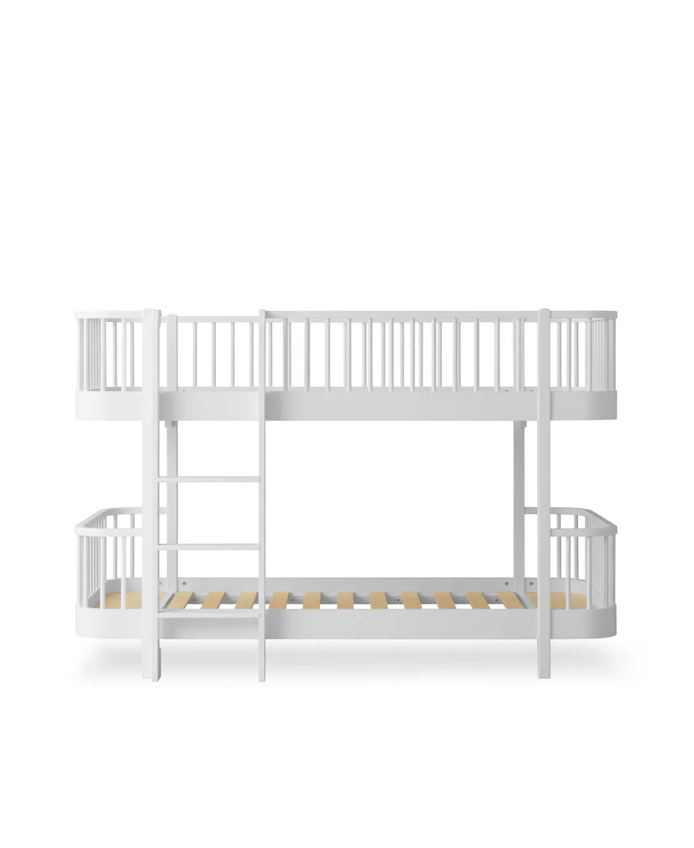 Wood Original Low Bunk Bed - White - Bubbadue
