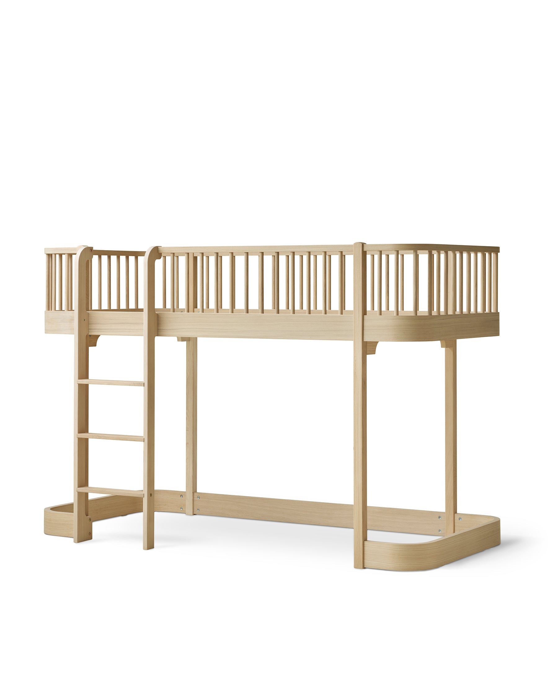 Wood Original Low Loft Bed - Oak