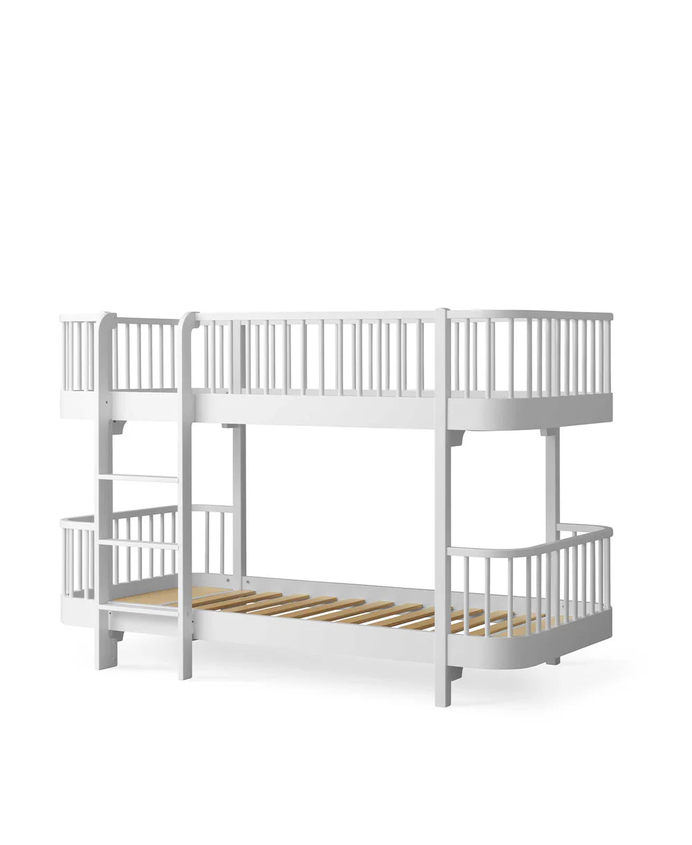 Wood Original Low Bunk Bed - White - Bubbadue