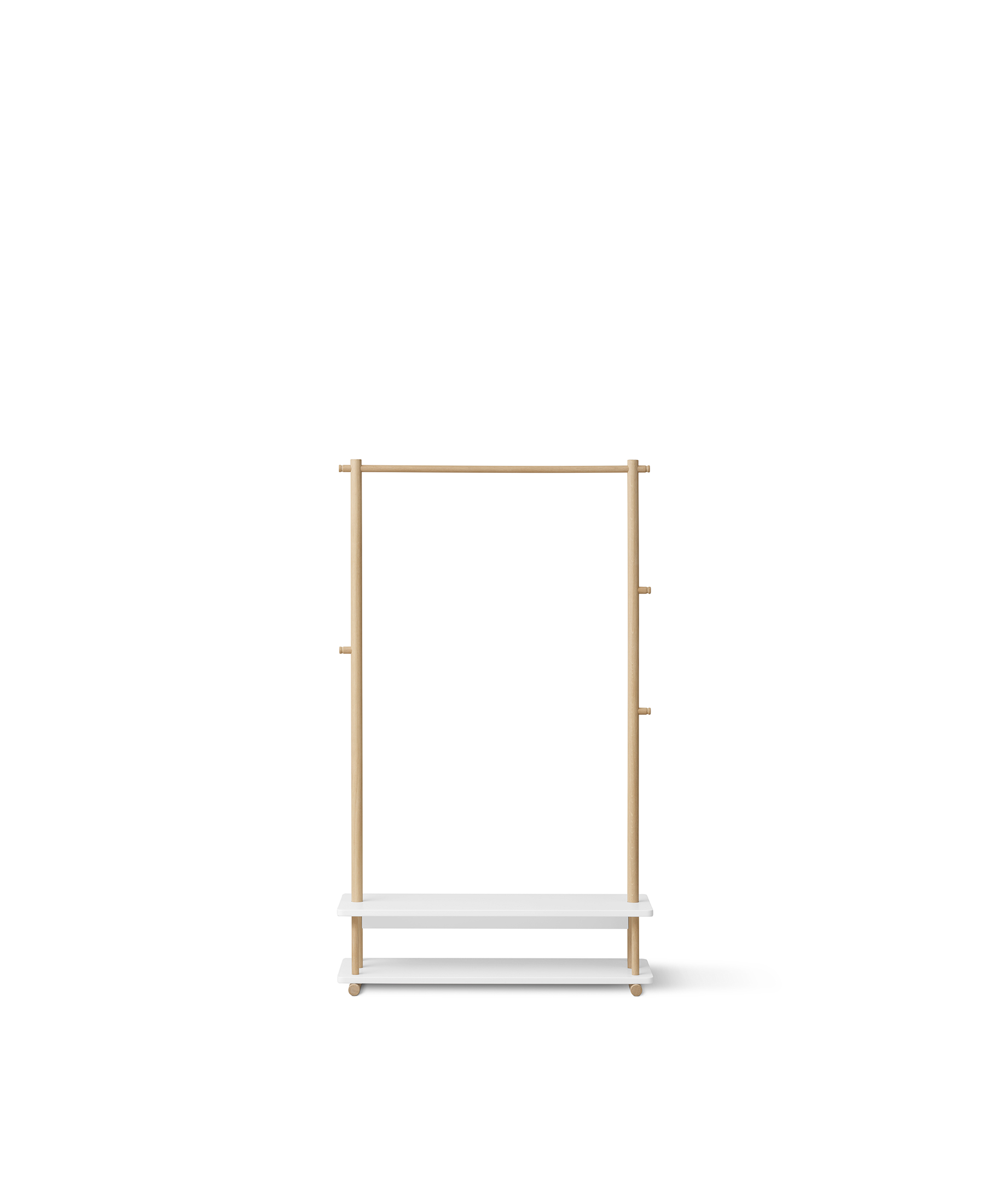 Camp Clothes Rail - White/oak - Bubbadue