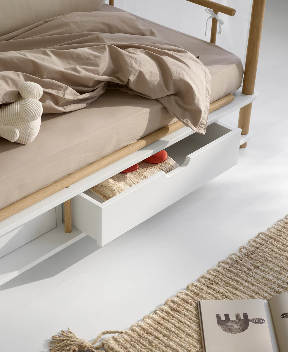 Camp Bed Canopy Kyoto - White - Bubbadue