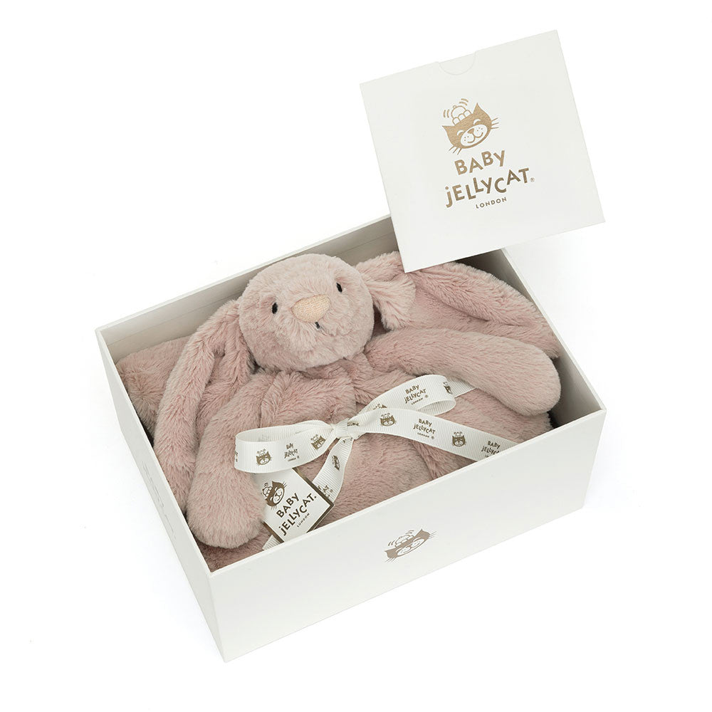 Bashful Luxe Bunny Rosa Blankie - Jellycat