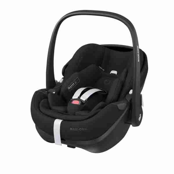 Oxford + Travel System: Oxford Stroller + Sense Carrycot + Pebble 360 Pro Car Seat + FamilyFix 360 Pro Slide Base - Black - Bubbadue