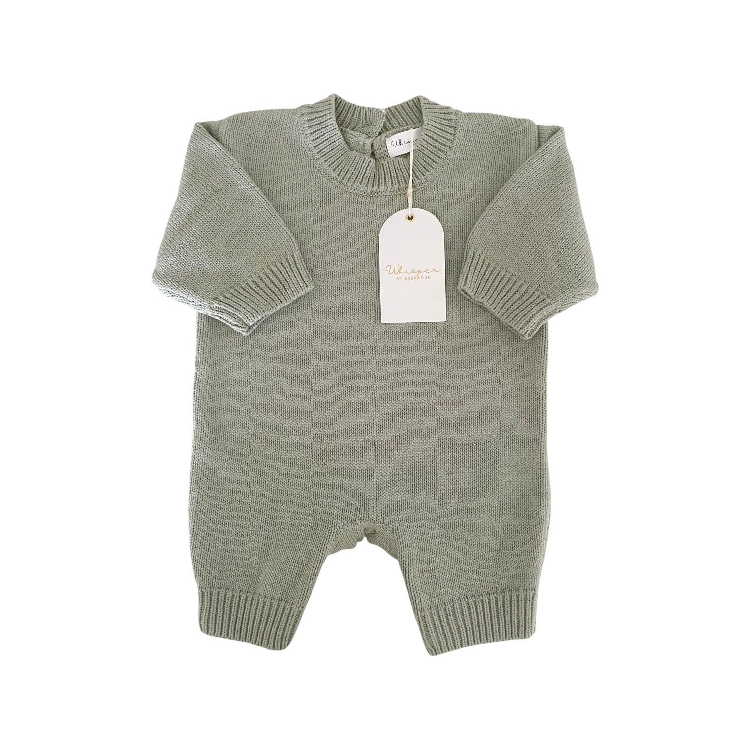 Buttonless Romper - Sage