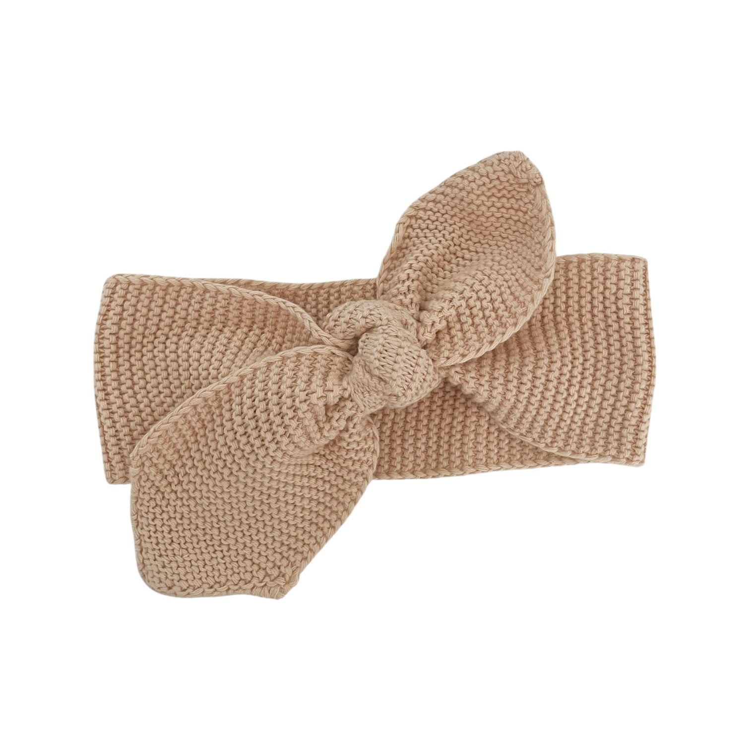 Knitted Baby Headband (0-6 Months) - Honey