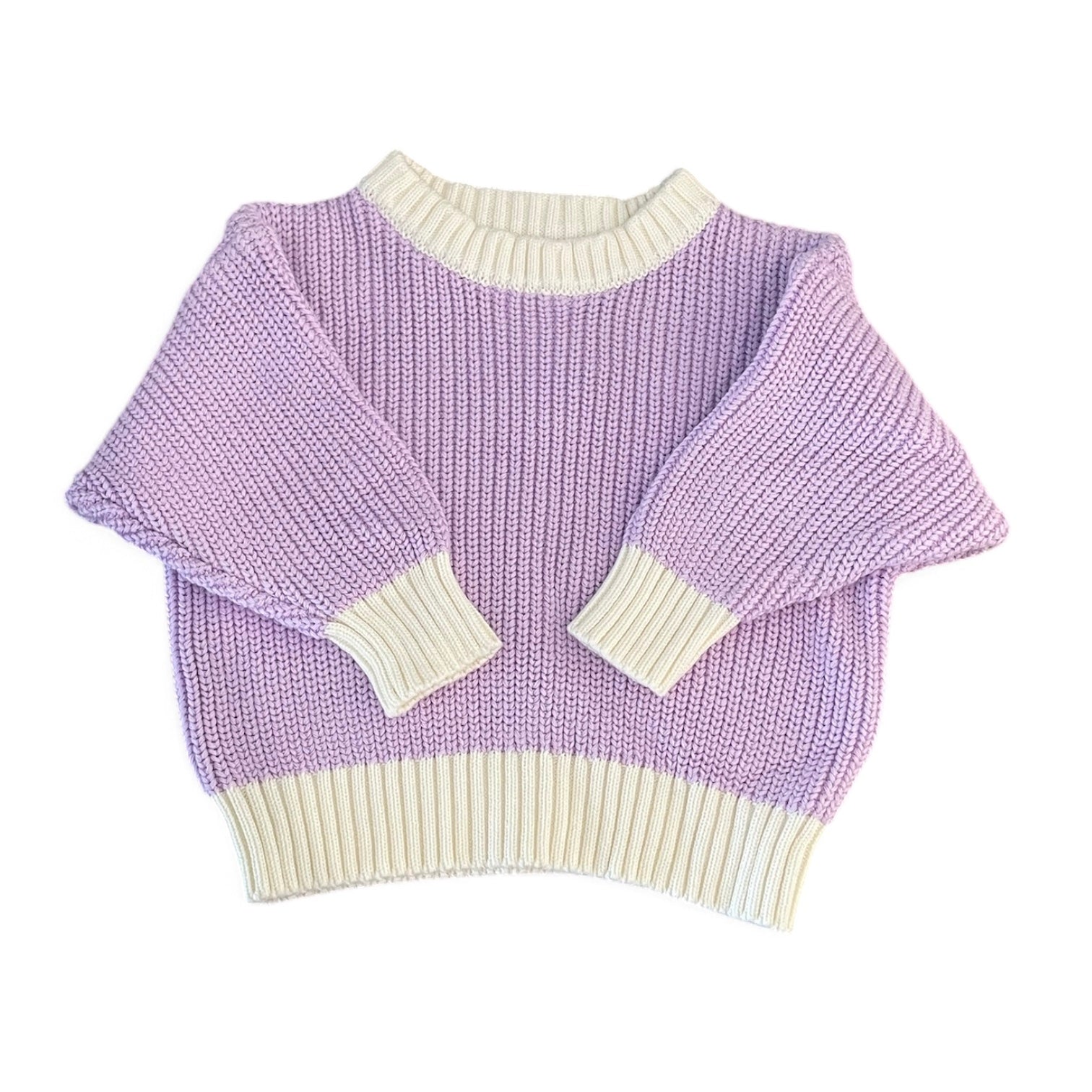 Knitted Jersey (0-6 Months) - Violet Sky