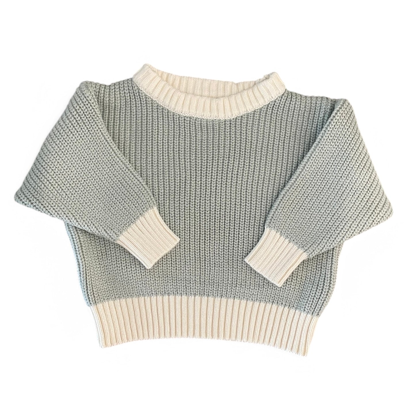 Knitted Jersey (0-6 Months) - Sage