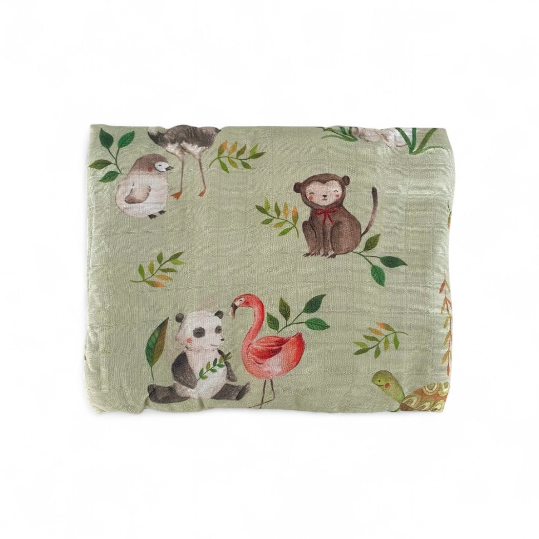 Jungle Picnic - Bubbadue Baby Muslin