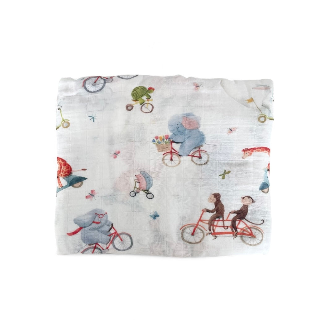 Bicycle Parade - Bubbadue Baby Muslin