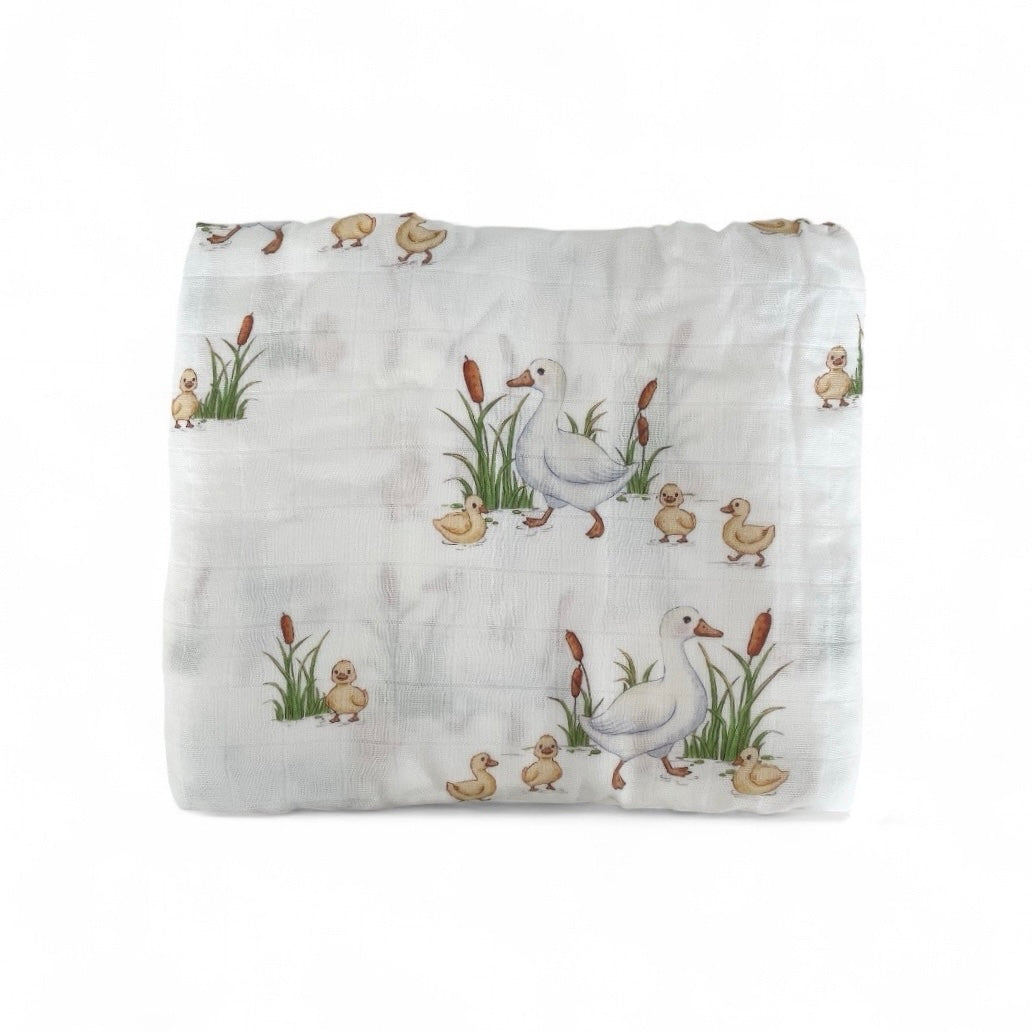 Duck Pond - Bubbadue Baby Muslin