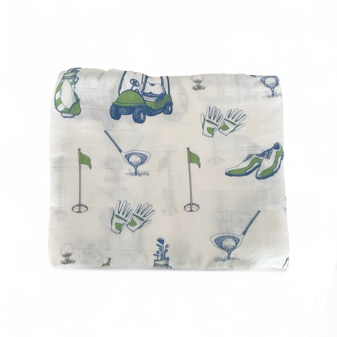 Golf Day - Bubbadue Baby Muslin