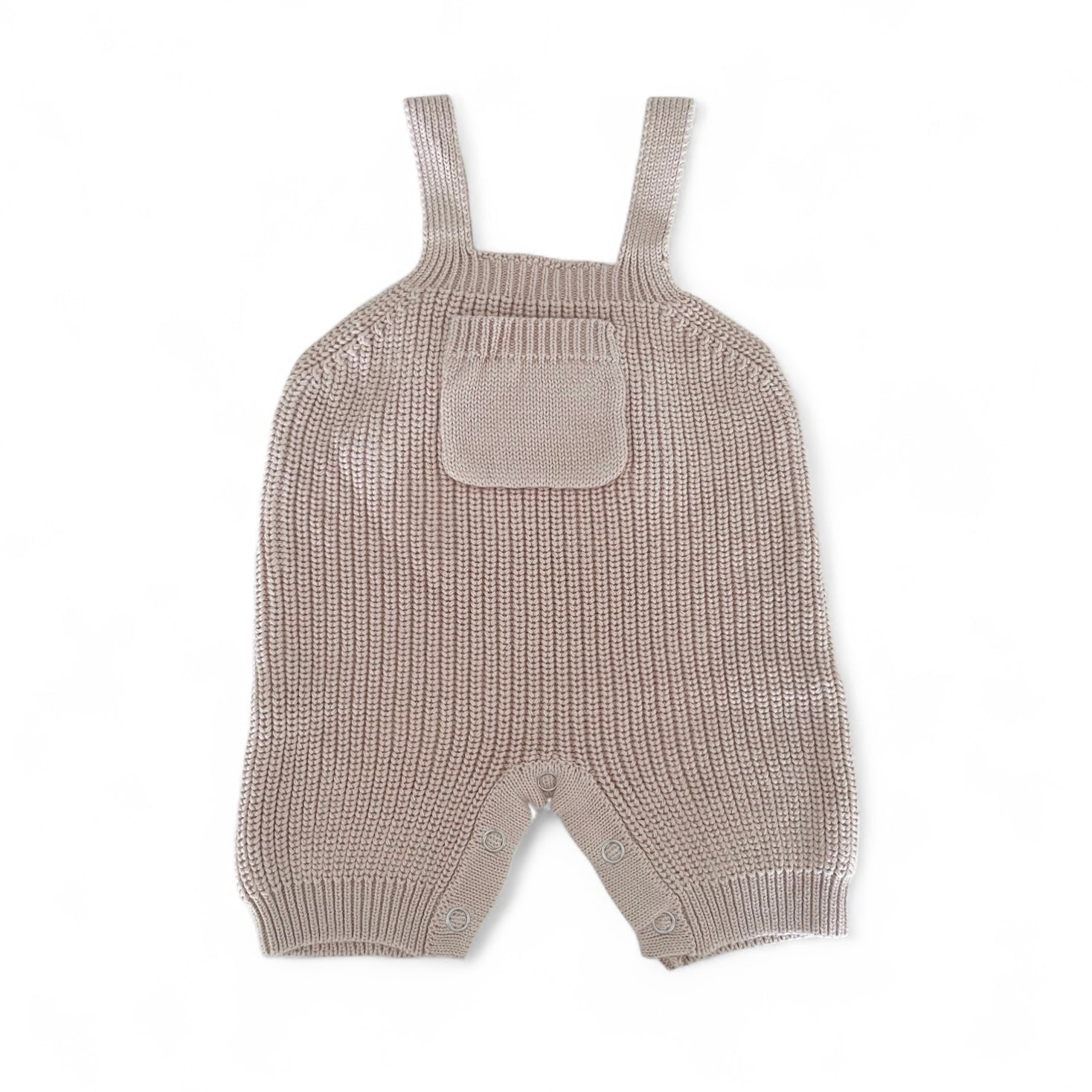 Knitted Dungaree -  Biscuit