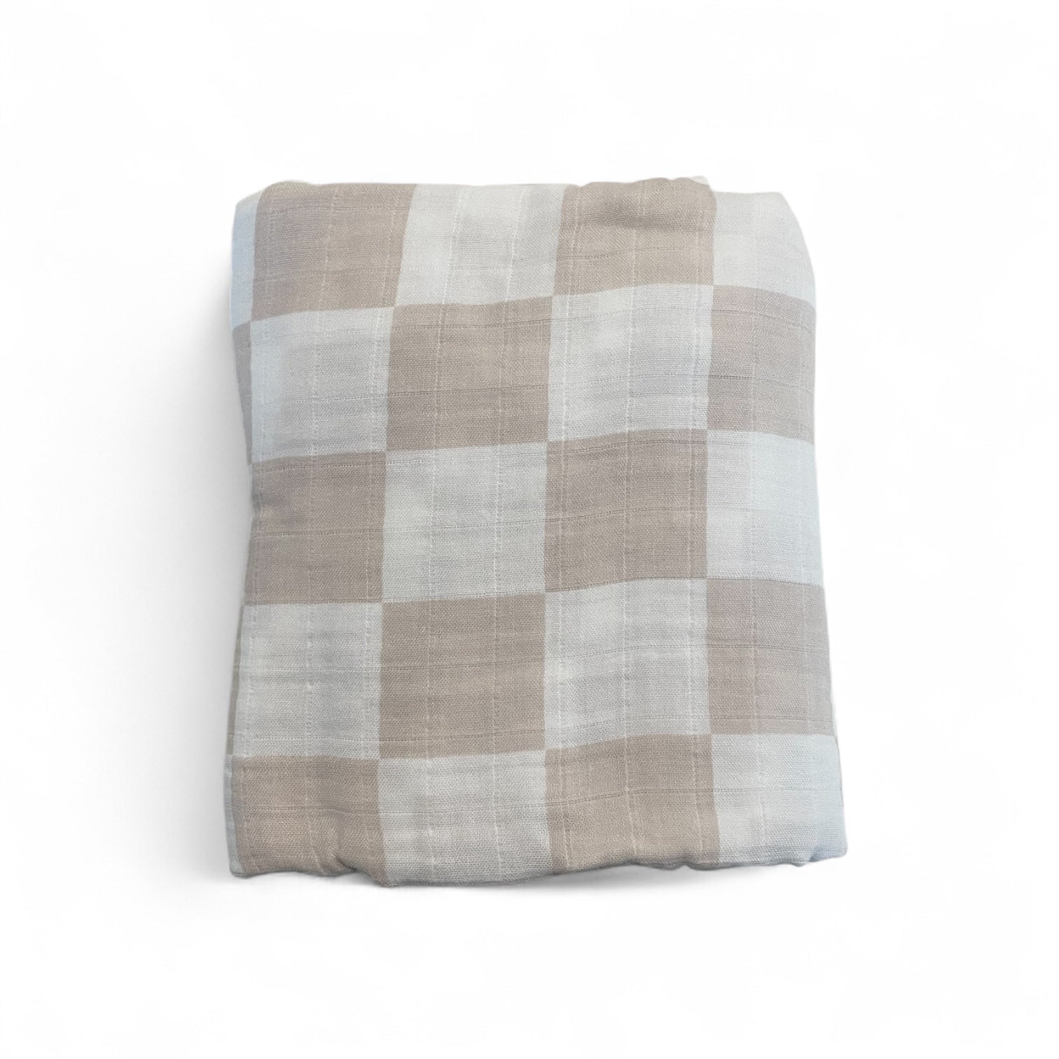 Blush Checkered - Bubbadue Baby Muslin