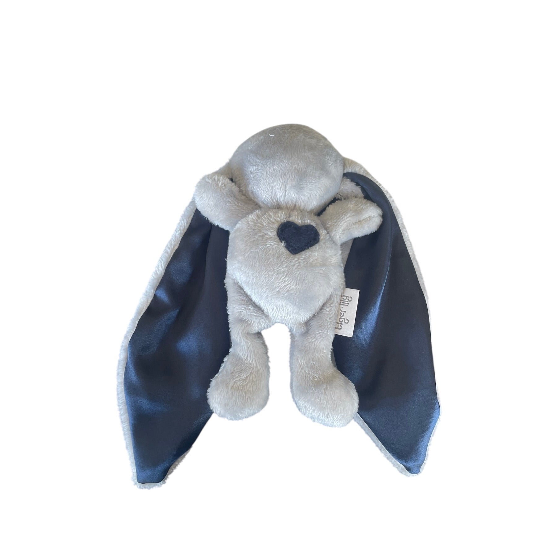 Cuddle Bunny Mini - Grey/Navy Ears - Bubbadue