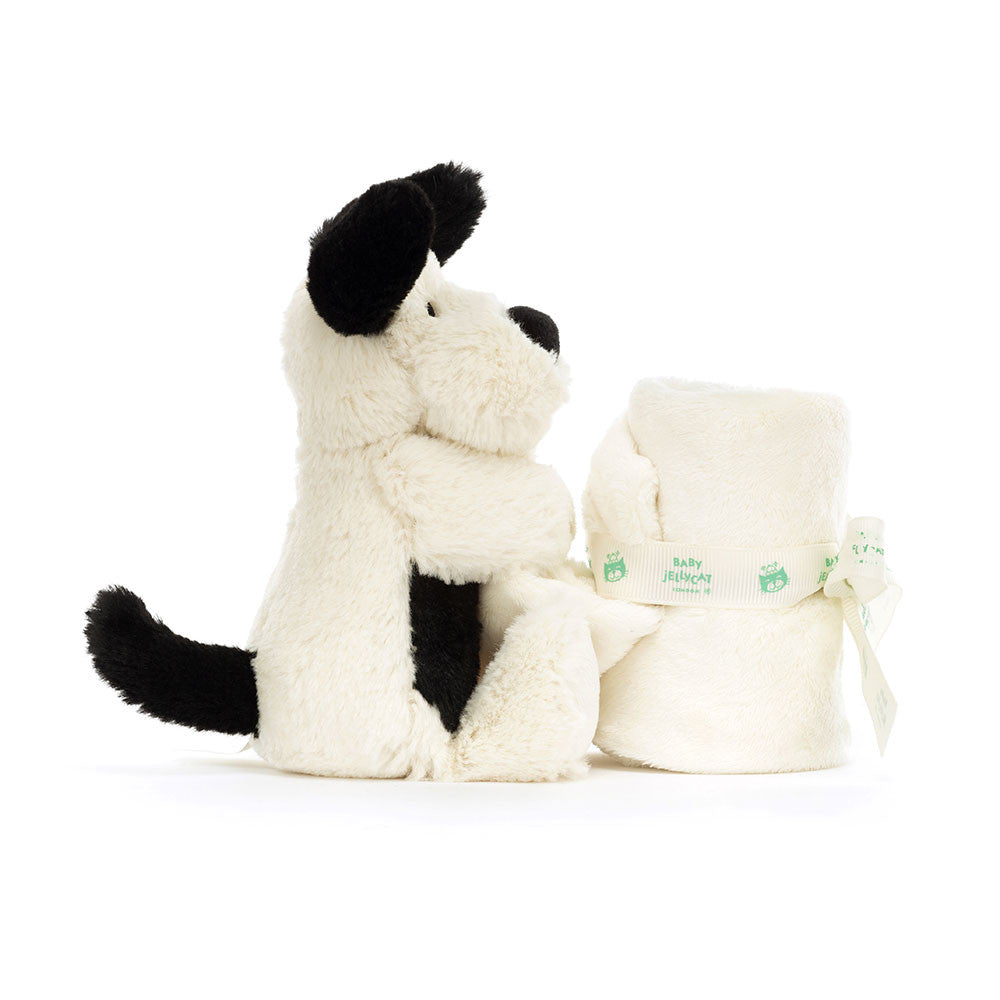 Bashful Black & Cream Puppy Soother - Jellycat