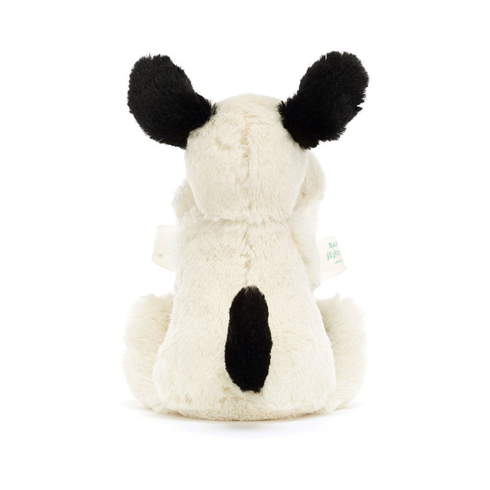 Bashful Black & Cream Puppy Soother - Jellycat