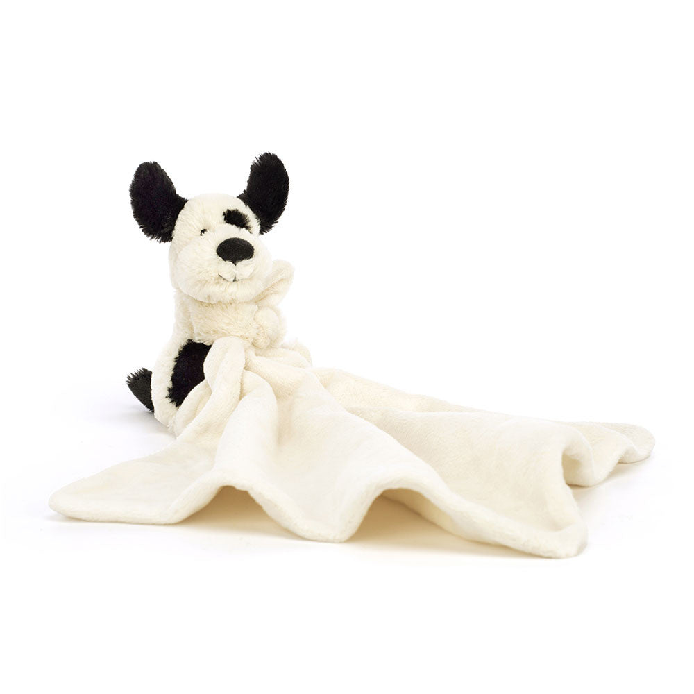 Bashful Black & Cream Puppy Soother - Jellycat