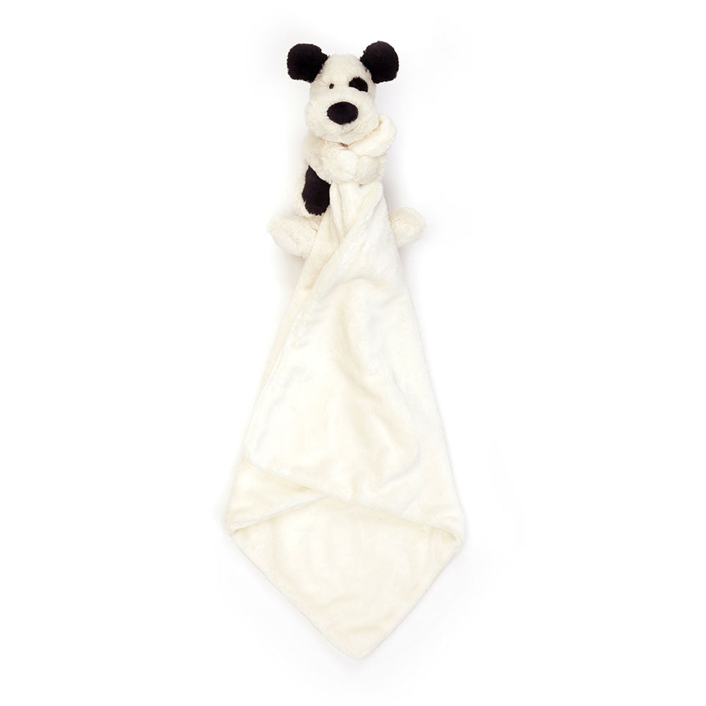 Bashful Black & Cream Puppy Soother - Jellycat