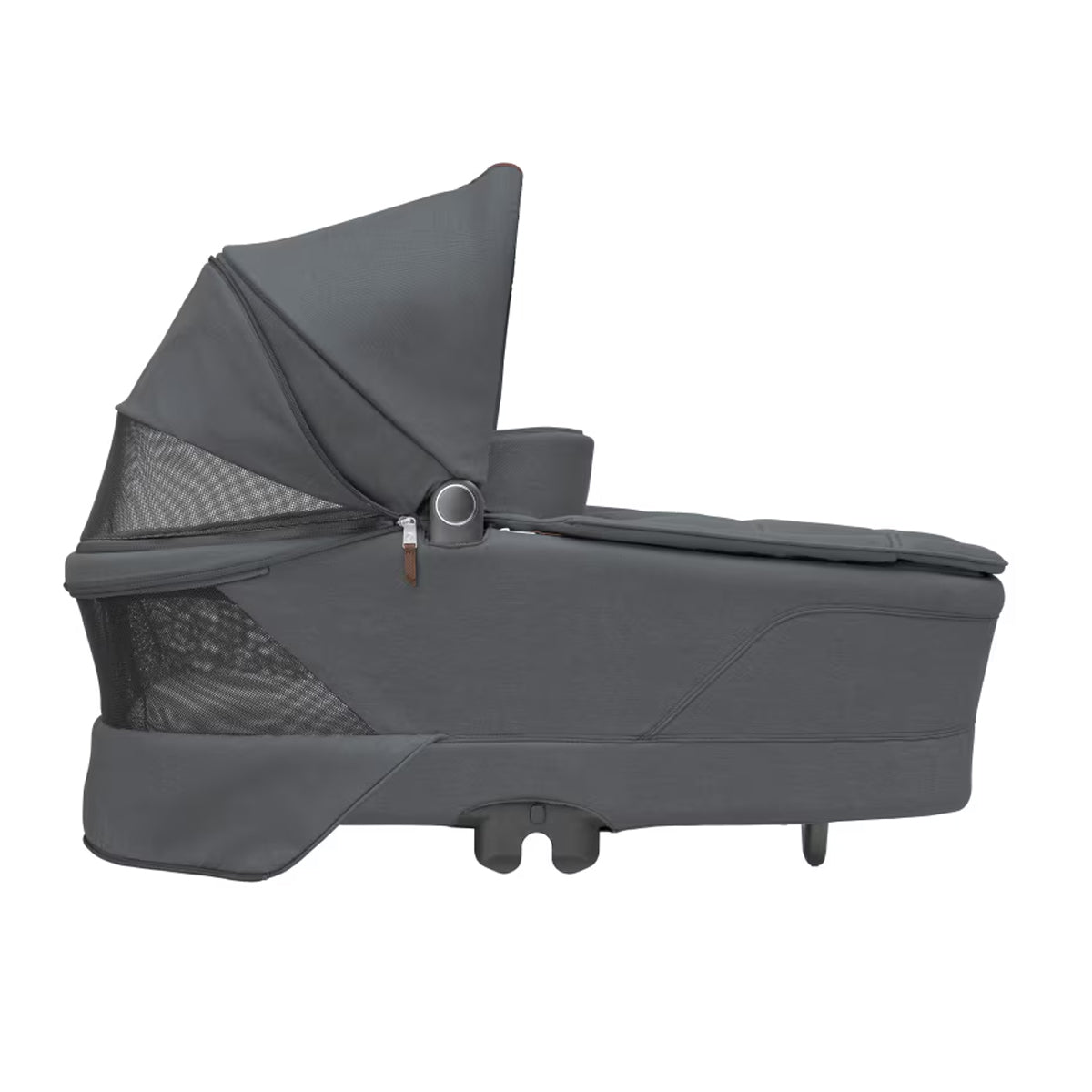 Oxford + Travel System: Oxford Stroller + Sense Carrycot + Pebble 360 Pro Car Seat + FamilyFix 360 Pro Slide Base - Twillic Graphite - Bubbadue
