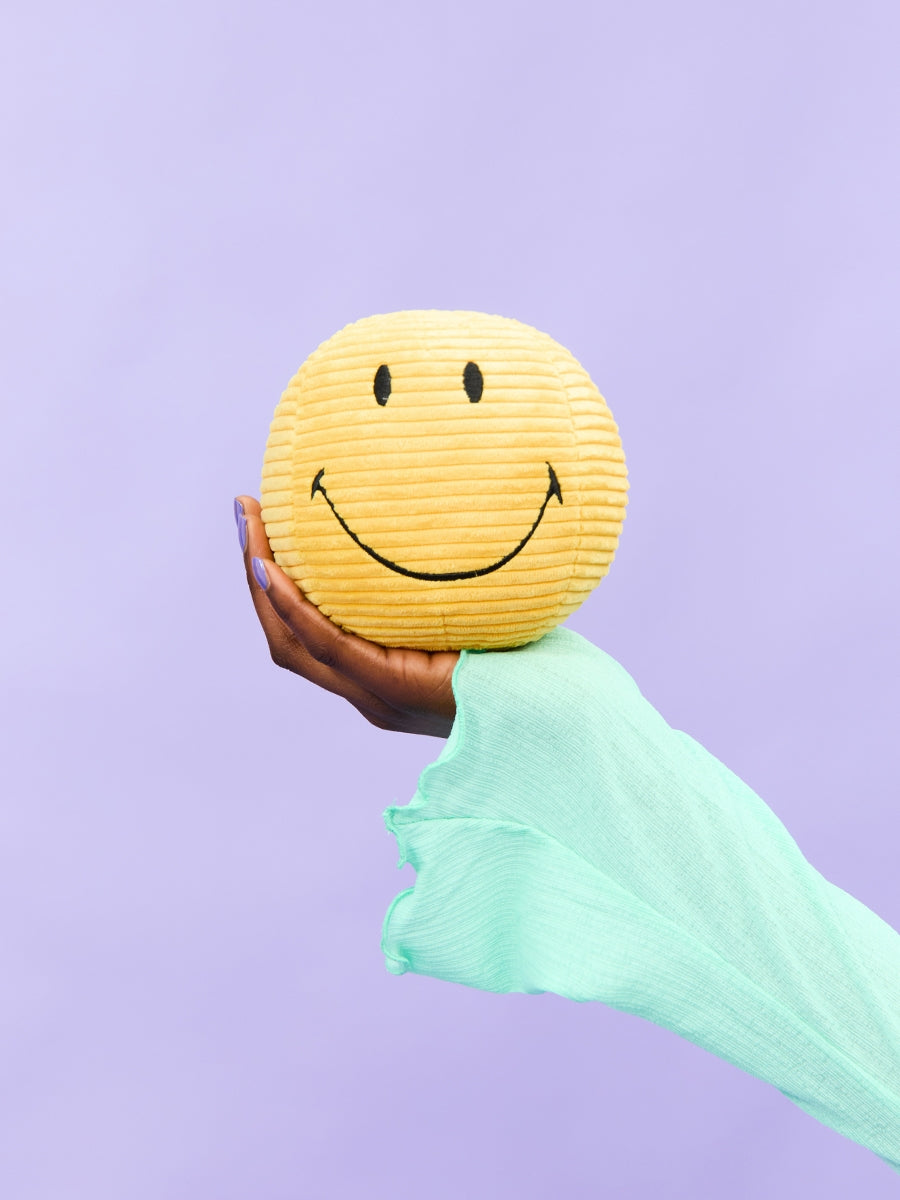 Smiley ECO Corduroy Plush (13cm) - Yellow