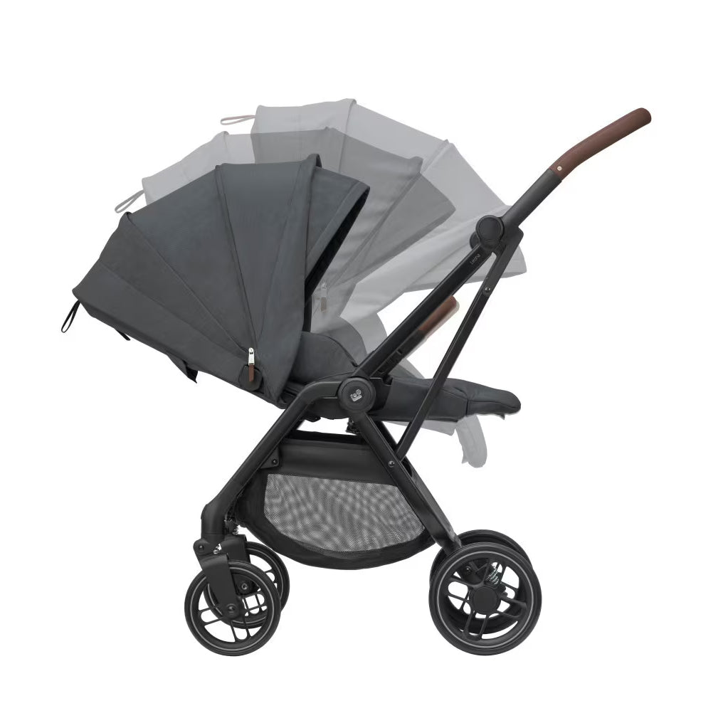 Leona² Travel System: Leona² Stroller + Pebble 360 Pro Car Seat + FamilyFix 360 Pro Slide Base - Twillic Graphite - Bubbadue