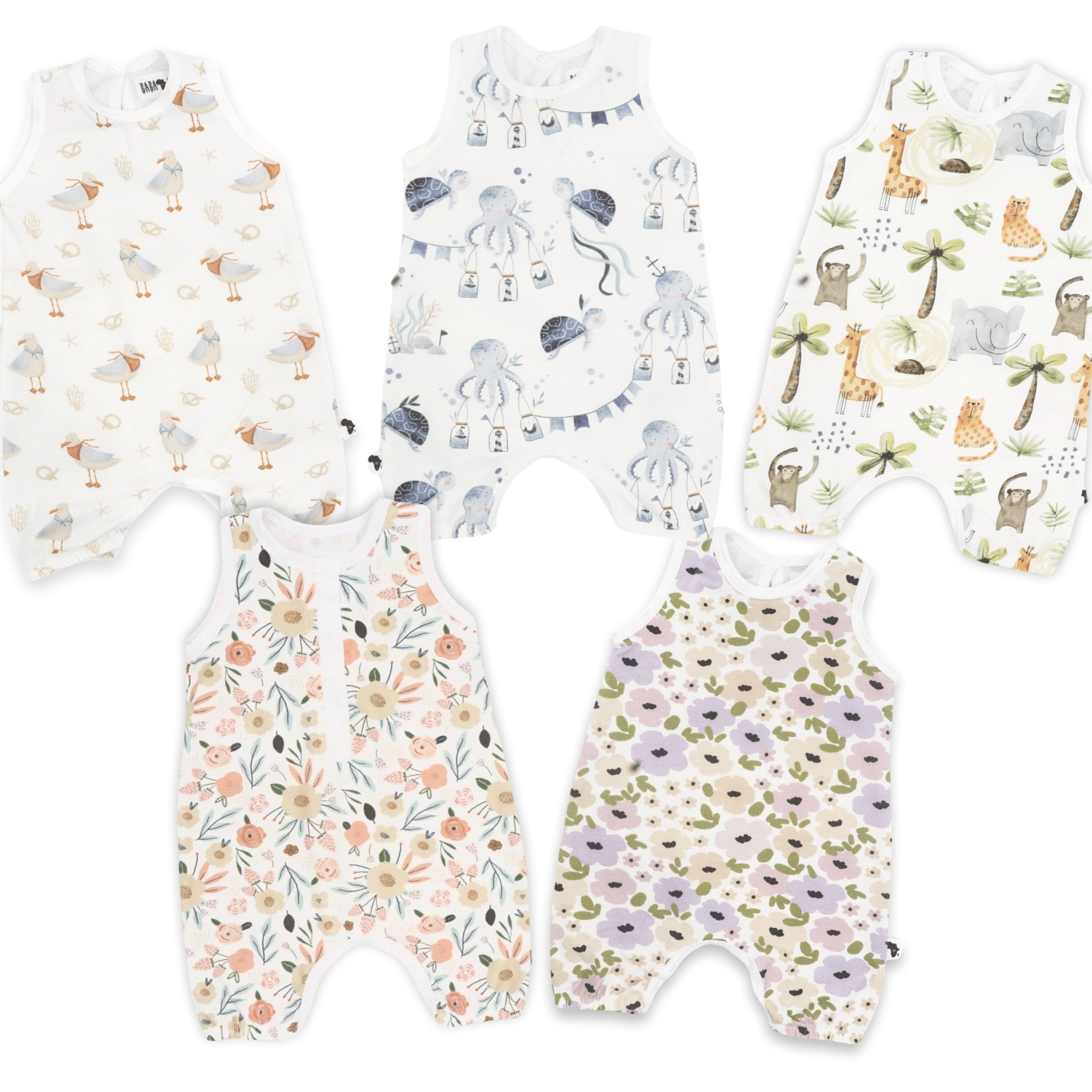 Henley Romper (0-3 Months) - Bubbadue